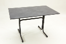 Gartentisch mit Compactplatte 120x80 cm dark slate