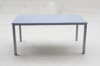 Aluminium Tisch 160 x 90 cm silber