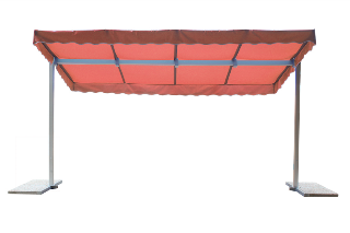 Mobile Markise 2,85 x 2,25 m  uni terracotta   

