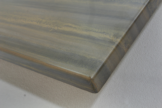 Tischplatte Werzalit, 70 x 70 cm tempera gold