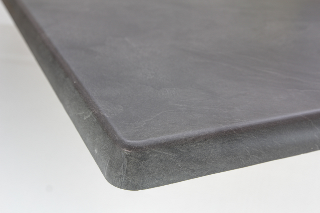 Tischplatte von Topalit 80x80 cm dark slate