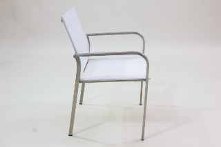Set - CANDLE - Granittisch 130x80 cm + 4 Sessel weiß